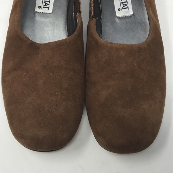 COUP D’ETAT Brown Suede Flats. - Picture 11 of 12